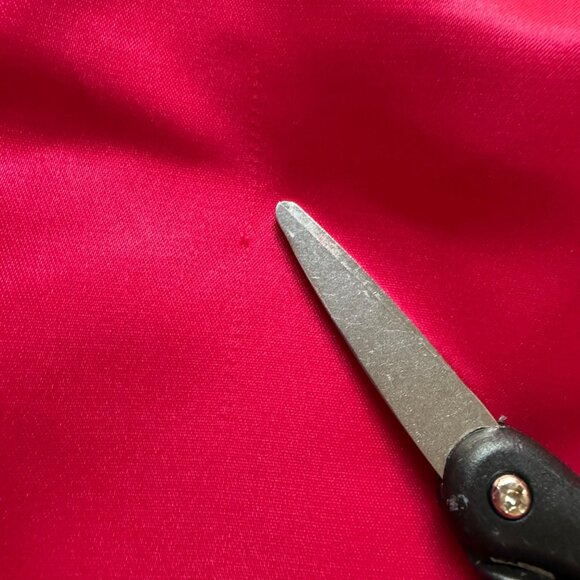 Vintage Jessica McClintock Gunne Sax Size 11/12 Fuchsia Satin Halter Y2K Gown - Picture 15 of 16